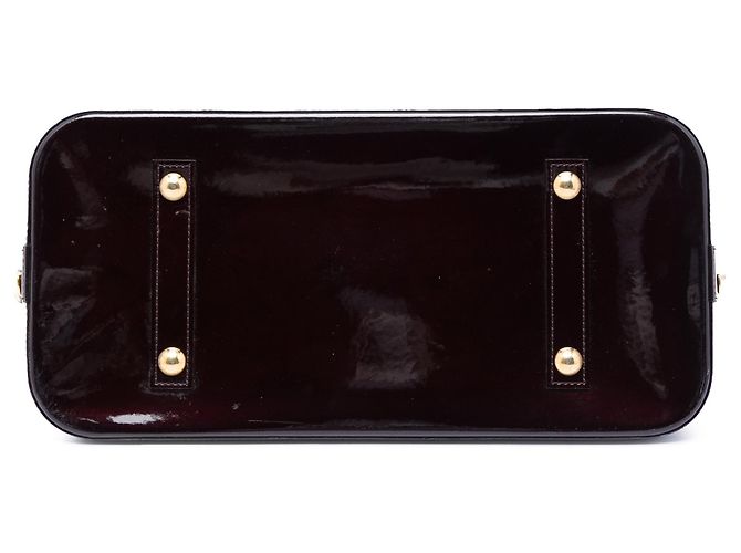 Borsa Louis Vuitton Monogram Vernis Alma GM Purple Porpora - vista 3