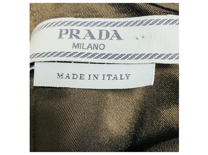 Abito da cocktail Prada in nylon testurizzato nero e lana - vista 4