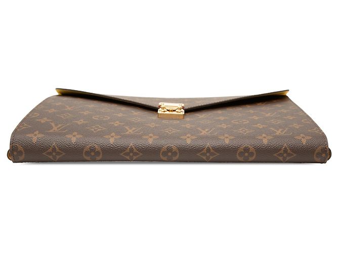 Bolso Clutch Louis Vuitton Monogram Mark Folder Marrón Castaño - vista 3