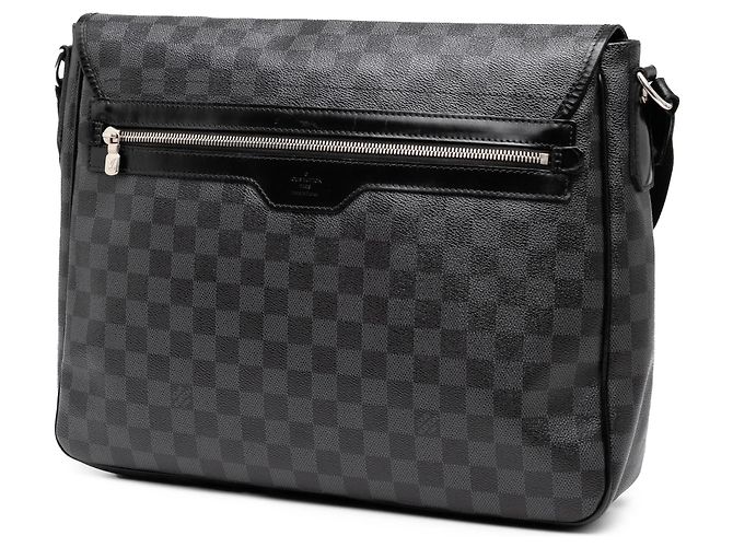 Borsa a tracolla Louis Vuitton Daniel MM Damier Graphite Nera Nero - vista 2