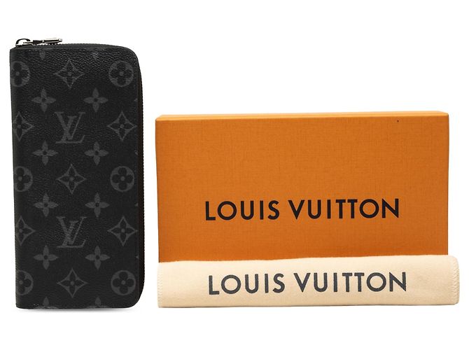 Cartera Larga Vertical Zippy Louis Vuitton Monogram Eclipse Negra Negro - vista 8