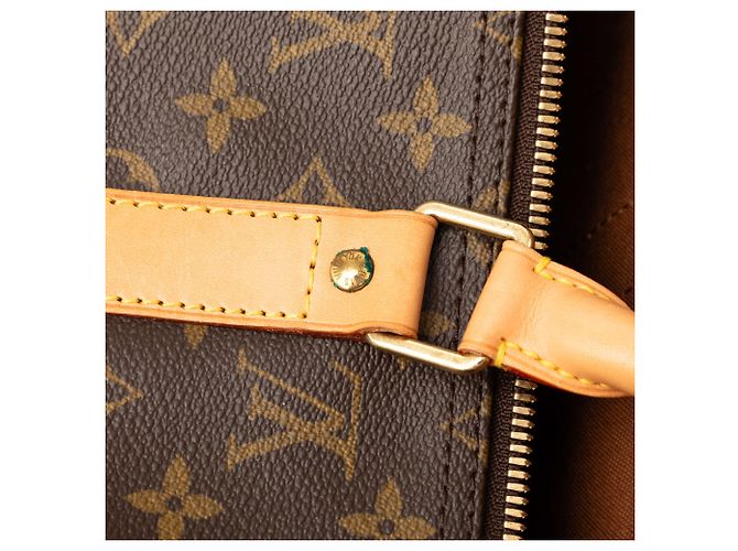 Borsa da viaggio Louis Vuitton Monogram Keepall 50 Marrone - vista 7