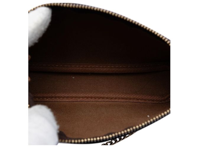 Louis Vuitton Monogram Mini Pochette Accessoires Handtasche Braun - Ansicht 4