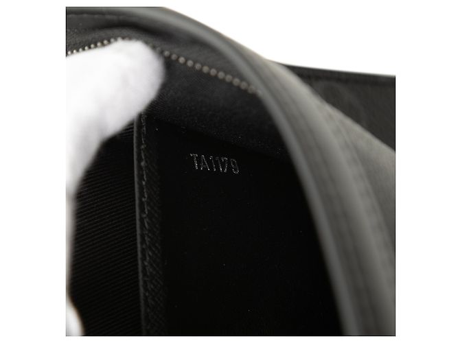 Borsa a Pochette Louis Vuitton Monogram Eclipse Pochette Voyage MM Nera Nero - vista 6
