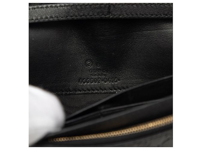 Borsa a tracolla Gucci Microguccissima Wallet on Strap Nera Nero - vista 5