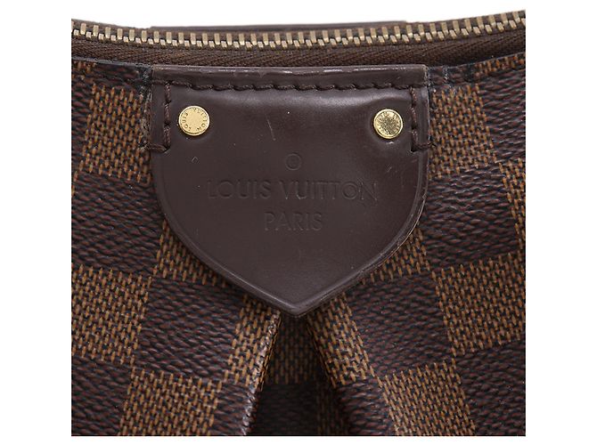 Borsa Louis Vuitton Damier Ebene Siena PM Marrone - vista 14