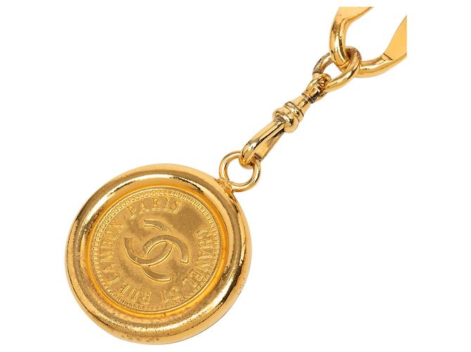 Chanel CC Gürtel mit vergoldetem Medaillon Golden - Ansicht 2