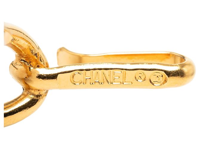 Chanel CC Gürtel mit vergoldetem Medaillon Golden - Ansicht 4