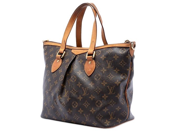 Borsa Satchel Louis Vuitton Monogram Palermo PM Marrone - vista 2