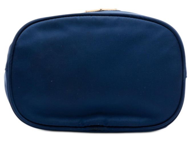 Pouch con coulisse Prada Re-Nylon blu - vista 3