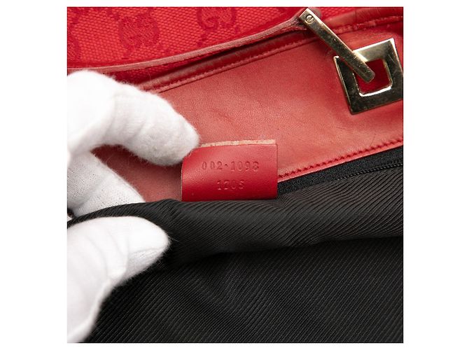 Tote Gucci GG Canvas Rossa Rosso - vista 6