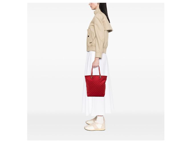Tote Gucci GG Canvas Rossa Rosso - vista 7