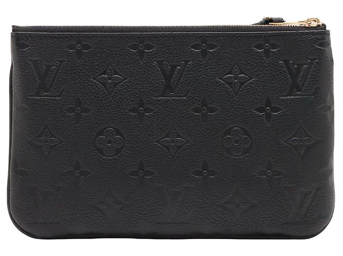 Borsa a tracolla Pochette con doppia zip Louis Vuitton Monogram Empreinte Nera Nero - vista 2