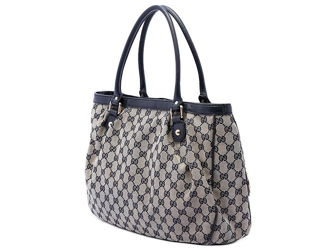 Borsa Tote Gucci GG Canvas Sukey beige - vista 2