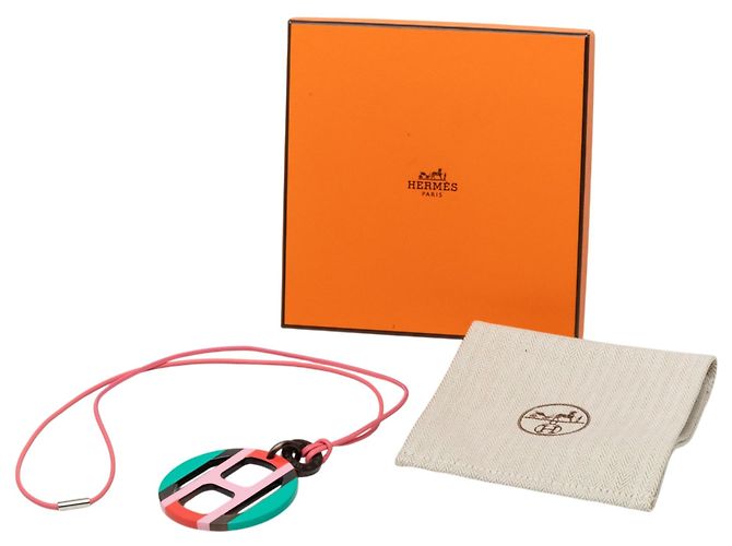 Collana con pendente Multi Hermès in corno di bufalo H Equipe Multicolore - vista 8