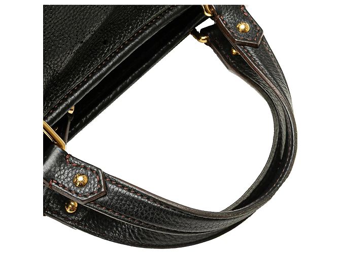 Borsa Satchel Louis Vuitton Monogram Mahina Stellar PM Nera Nero - vista 12