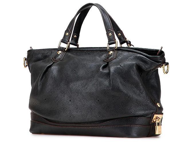 Borsa Satchel Louis Vuitton Monogram Mahina Stellar PM Nera Nero - vista 2
