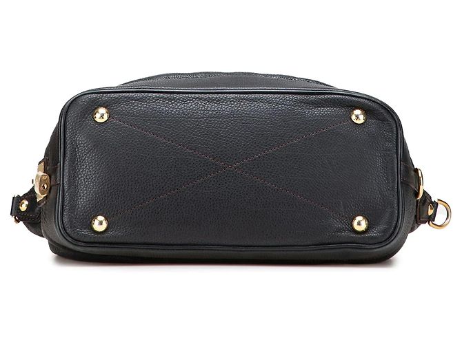 Borsa Satchel Louis Vuitton Monogram Mahina Stellar PM Nera Nero - vista 3