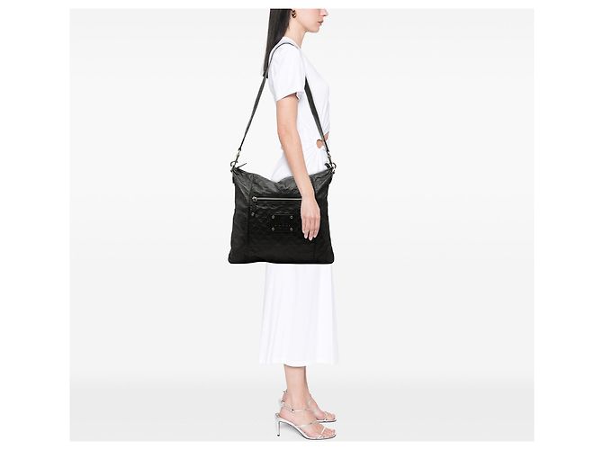 Borsa a tracolla Gucci Guccissima nera Nero - vista 6