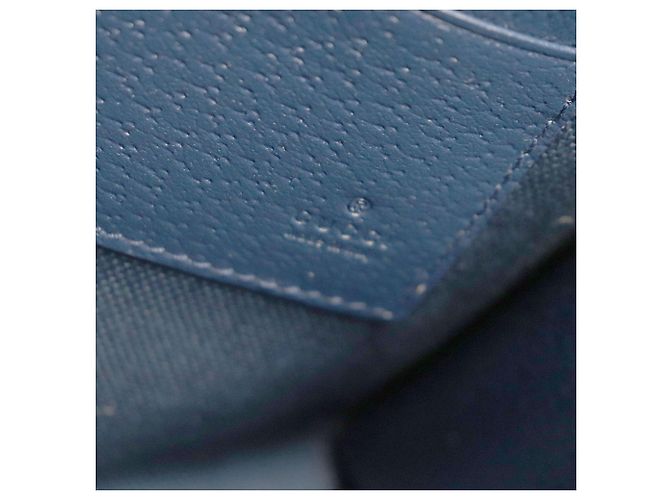 Pouch Gucci Medium Bicolor GG Supreme Blu - vista 5