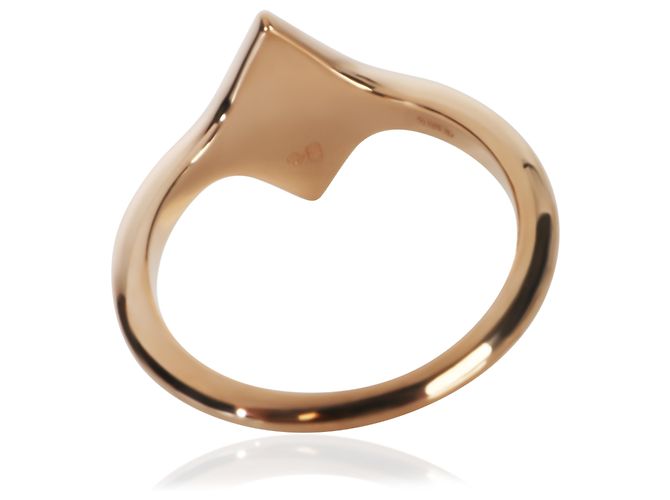 Anello H Gambade in oro rosa Hermès - vista 4