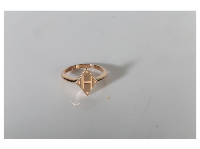 Anello H Gambade in oro rosa Hermès - vista 5