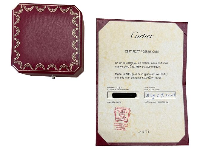 Love Anello Cartier Tank Française in oro bianco e diamanti - vista 5