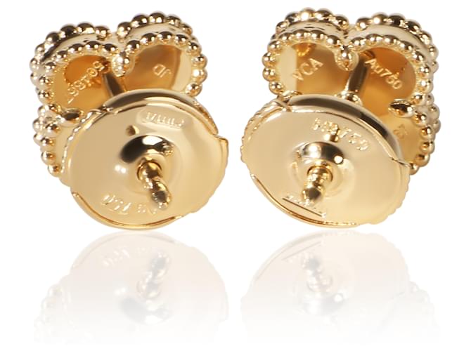 Orecchini Sweet Alhambra in oro giallo e onice Van Cleef & Arpels - vista 2