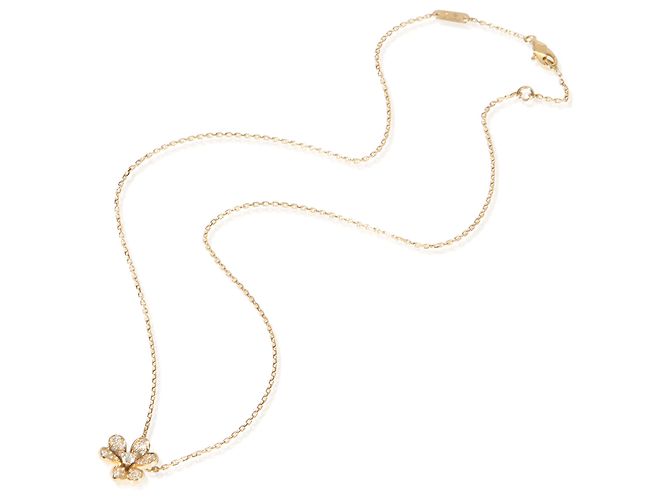 Pendente Frivole Mini Modello in Oro Giallo e Diamanti Van Cleef & Arpels - vista 3