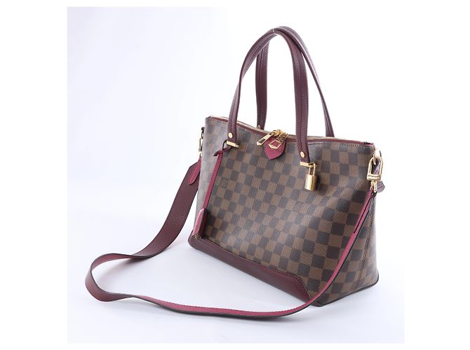 Borsa a mano 2Way Louis Vuitton Hyde Park Damier Ebene Marrone x Viola N41015 Porpora - vista 2