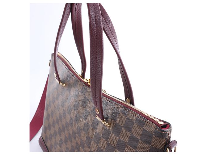 Borsa a mano 2Way Louis Vuitton Hyde Park Damier Ebene Marrone x Viola N41015 Porpora - vista 5