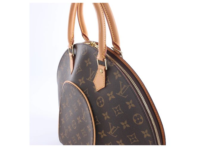 Borsa a mano Louis Vuitton Ellipse MM Monogram Canvas in marrone M51126 - vista 3