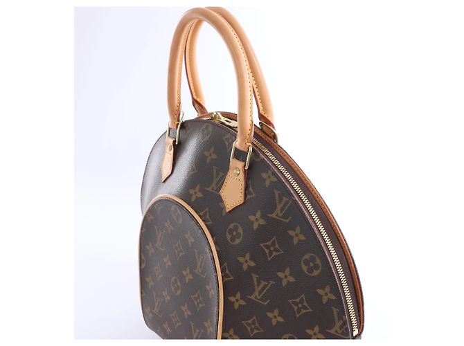 Borsa a mano Louis Vuitton Ellipse MM Monogram Canvas in marrone M51126 - vista 5
