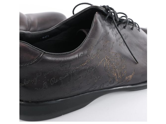 Scarpe in pelle Berluti Amadeo Perugia Calligraphy in Nero, Taglia 8.5 US - vista 10