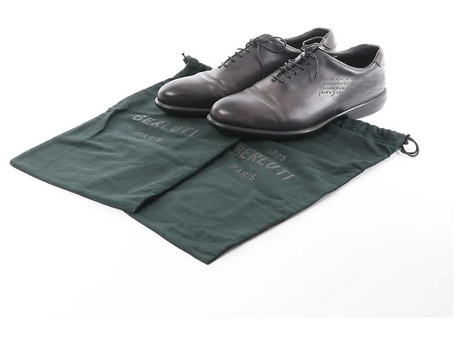 Scarpe in pelle Berluti Amadeo Perugia Calligraphy in Nero, Taglia 8.5 US - vista 14