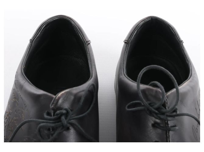 Scarpe in pelle Berluti Amadeo Perugia Calligraphy in Nero, Taglia 8.5 US - vista 7