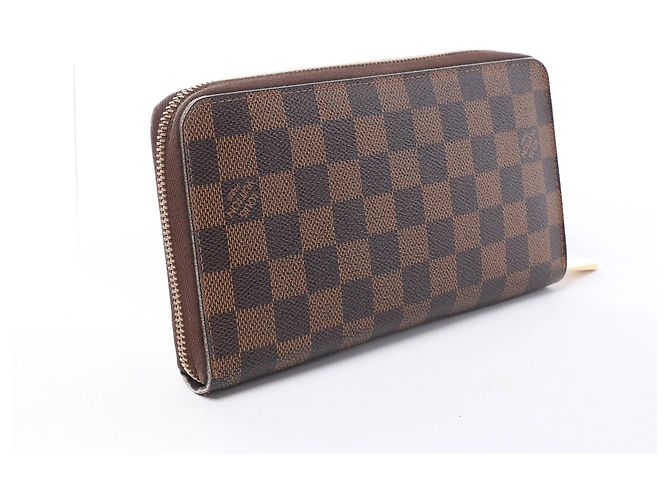 Cartera Louis Vuitton Zippy Damier Ebene en Brown N60003 Castaño - vista 2