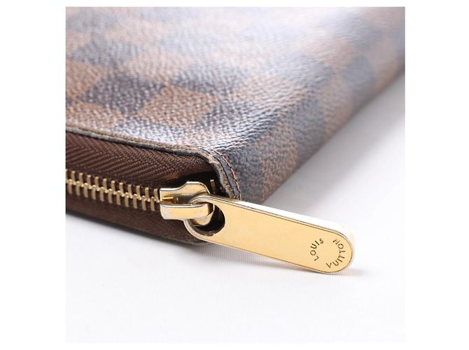 Cartera Louis Vuitton Zippy Damier Ebene en Brown N60003 Castaño - vista 6