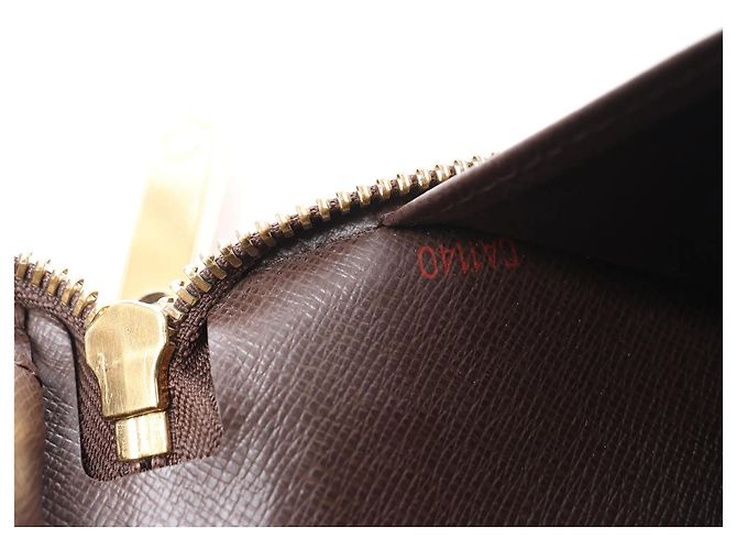Cartera Louis Vuitton Zippy Damier Ebene en Brown N60003 Castaño - vista 8