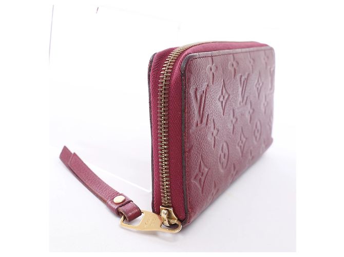 Cartera Louis Vuitton Zippy Empreinte Leather en rojo M62214 Roja - vista 13