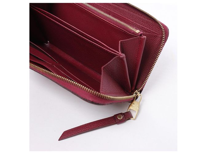 Cartera Louis Vuitton Zippy Empreinte Leather en rojo M62214 Roja - vista 15