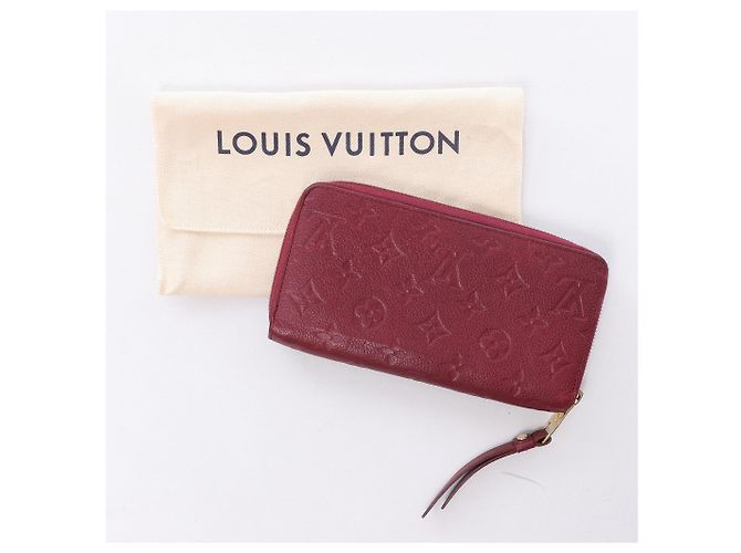 Cartera Louis Vuitton Zippy Empreinte Leather en rojo M62214 Roja - vista 16