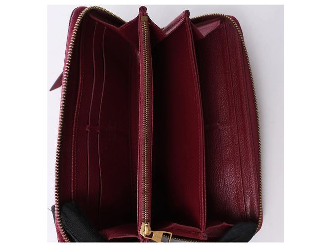 Cartera Louis Vuitton Zippy Empreinte Leather en rojo M62214 Roja - vista 7
