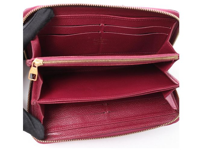 Cartera Louis Vuitton Zippy Empreinte Leather en rojo M62214 Roja - vista 8
