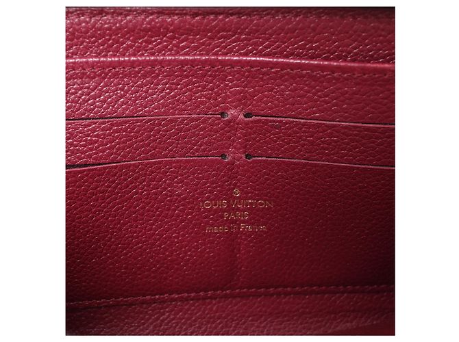Cartera Louis Vuitton Zippy Empreinte Leather en rojo M62214 Roja - vista 9