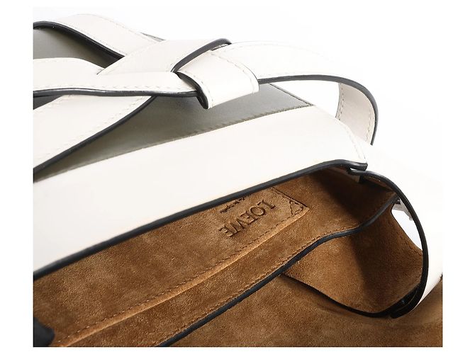 Borsa a tracolla LOEWE Gate Small in White x Green Bianco - vista 10