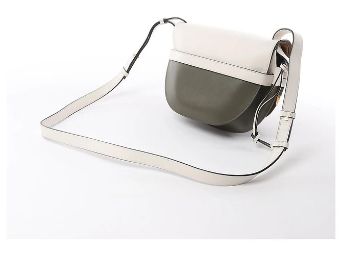 Borsa a tracolla LOEWE Gate Small in White x Green Bianco - vista 4