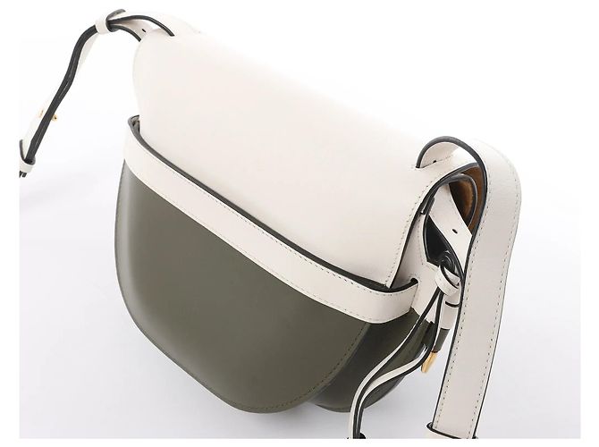 Borsa a tracolla LOEWE Gate Small in White x Green Bianco - vista 5