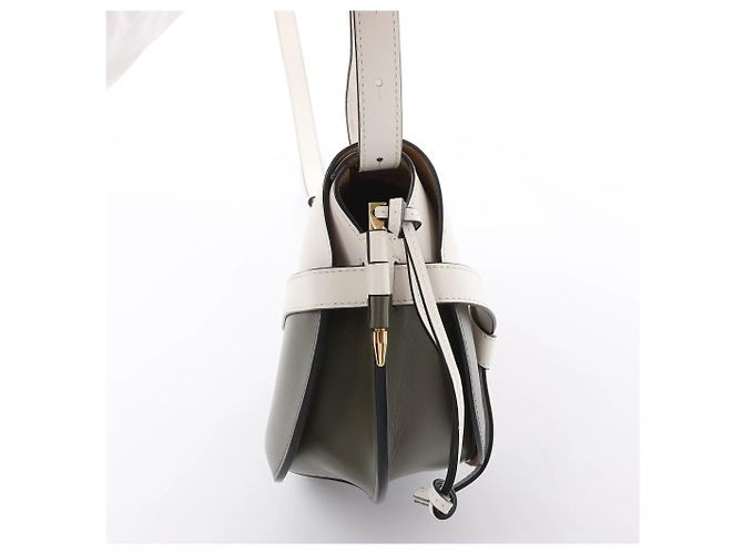 Borsa a tracolla LOEWE Gate Small in White x Green Bianco - vista 9