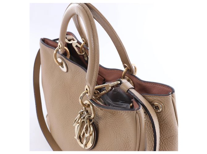 Borsa a mano 2Way Diorissimo in pelle Christian Dior, Beige - vista 3